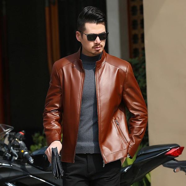 men's leather & faux autumn/winter 2021 men garment jacket collar business layer sheep coat, Black
men's leather & faux autumn/winter 2021 men garment jacket collar business layer sheep coat, Black