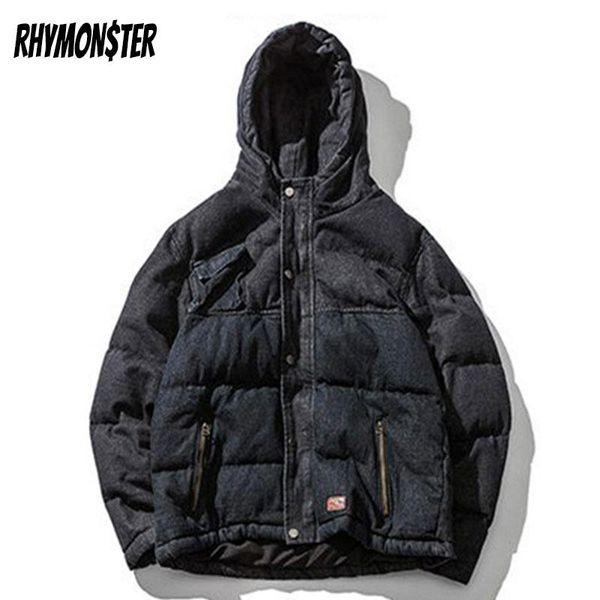 men's down & parkas rhymonster irregular pockets warm hooded denim 2021 hip hop single breasted outwear mens high street casual loose c, Black
men's down & parkas rhymonster irregular pockets warm hooded denim 2021 hip hop single breasted outwear mens high street casual loose c, Black