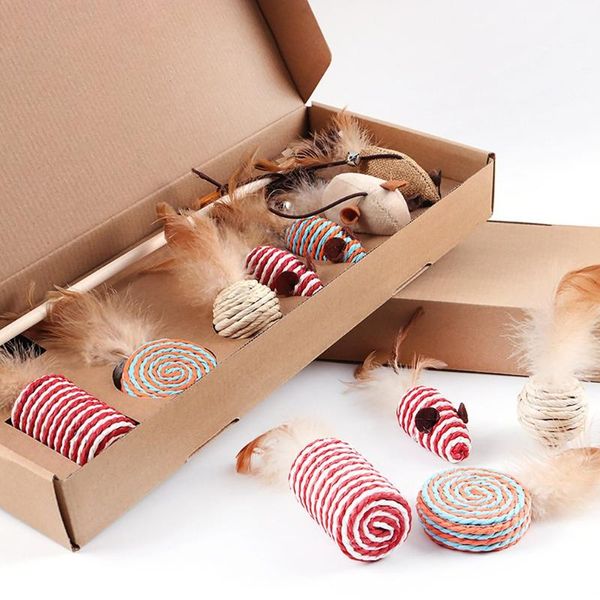 7pcs simulation mouse cat toy cat stick set scratch bite resistance interactive mouse toy funny toys gift box
7pcs simulation mouse cat toy cat stick set scratch bite resistance interactive mouse toy funny toys gift box