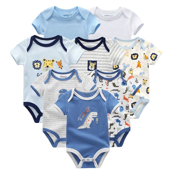 8 pcs/lot short sleeve baby rompers 100%cotton overalls newborn clothes roupas de bebe boys girls jumpsuit&clothing 201027, Blue
8 pcs/lot short sleeve baby rompers 100%cotton overalls newborn clothes roupas de bebe boys girls jumpsuit&clothing 201027, Blue
