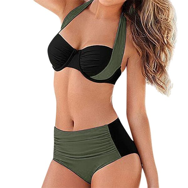 fashion women 2 piece vintage solid high waist padded push-up bikini set swimsuit bathing suit swimwear l626 y200319, White;black
fashion women 2 piece vintage solid high waist padded push-up bikini set swimsuit bathing suit swimwear l626 y200319, White;black