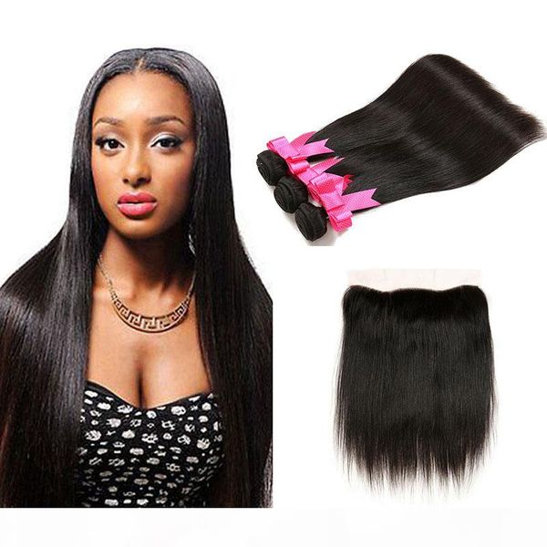 brazilian virgin human hair straight with one lace frontal closure 3 bundles with 13x4 ear to ear lace frontal closure hair natural color, Black;brown
brazilian virgin human hair straight with one lace frontal closure 3 bundles with 13x4 ear to ear lace frontal closure hair natural color, Black;brown