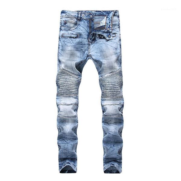 men's jeans hi street men's biker snowflake ripped motor brand designer hip hop streetwear1, Blue
men's jeans hi street men's biker snowflake ripped motor brand designer hip hop streetwear1, Blue