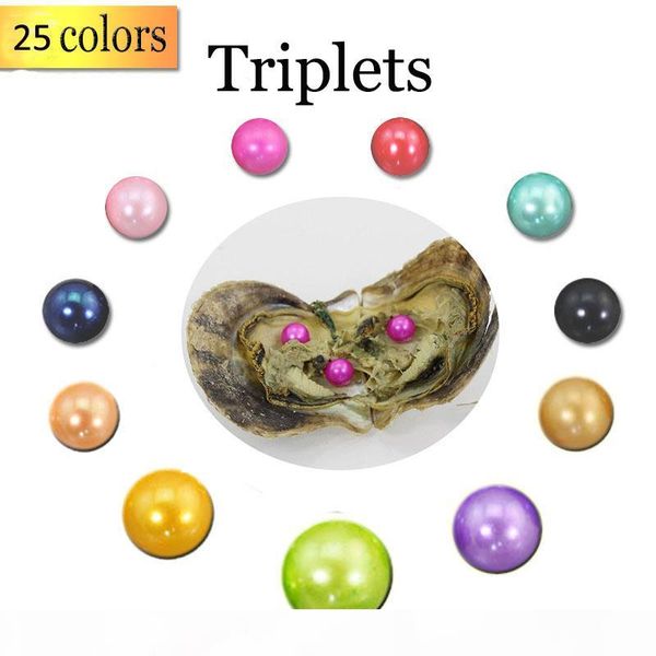 wholesale 2019 round oyster triplets pearl 6-7mm 25 mix color seawater natural pearl gift diy jewelry decorations vacuum packaging, White
wholesale 2019 round oyster triplets pearl 6-7mm 25 mix color seawater natural pearl gift diy jewelry decorations vacuum packaging, White