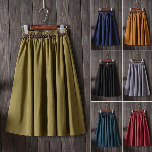 новые женщины сплошная высокая талия long midi skater flared plated long юбка включает пояс, Black
новые женщины сплошная высокая талия long midi skater flared plated long юбка включает пояс, Black