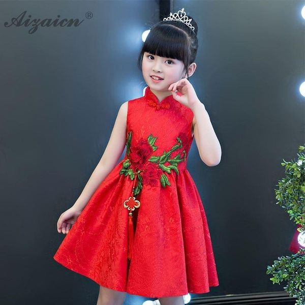ethnic clothing modern children costume deep green lace cheongsam china small princess skirt qi pao chinese traditional dress kids vintage g, Red 
ethnic clothing modern children costume deep green lace cheongsam china small princess skirt qi pao chinese traditional dress kids vintage g, Red