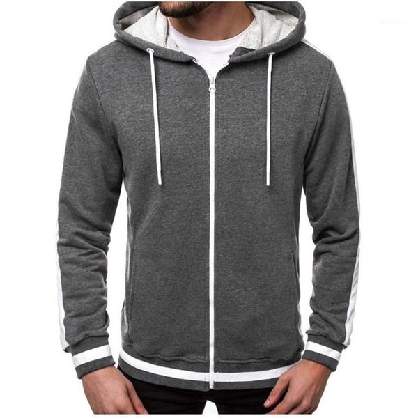 fashion striped hooded sweatshirts for men zipper spring sports hoodies coats men long sleeve sweatshirts with pocket male 1, Black
fashion striped hooded sweatshirts for men zipper spring sports hoodies coats men long sleeve sweatshirts with pocket male 1, Black