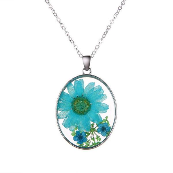 pendant necklaces houbian natural resin dried flower necklace women hand epoxy droplet jewelry, Silver
pendant necklaces houbian natural resin dried flower necklace women hand epoxy droplet jewelry, Silver