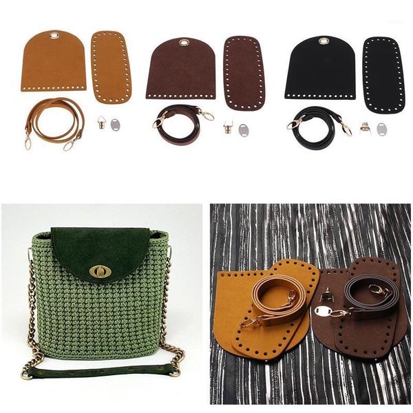 bag parts & accessories 5pcs diy handmade crochet handbag pouch artificial leather shoulder strap chain handle bottom sewing accessories1, Black
bag parts & accessories 5pcs diy handmade crochet handbag pouch artificial leather shoulder strap chain handle bottom sewing accessories1, Black