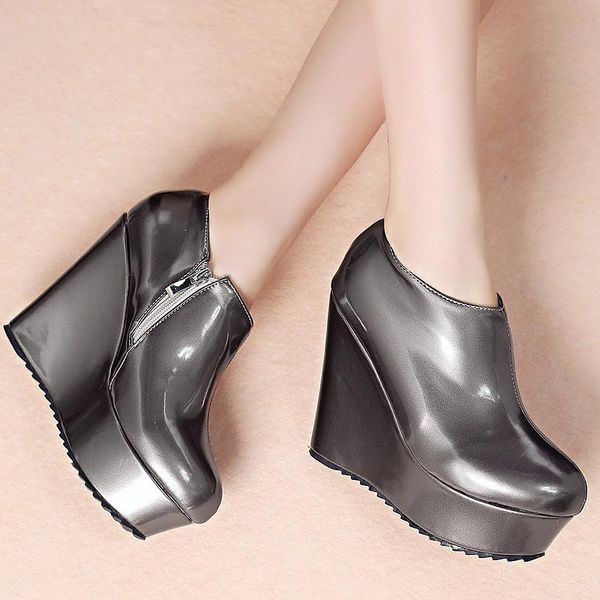 boots ymechic arrival concise gothic punk womens shoes silver platform creepers ankle zipper bootie wedges for women, Black
boots ymechic arrival concise gothic punk womens shoes silver platform creepers ankle zipper bootie wedges for women, Black