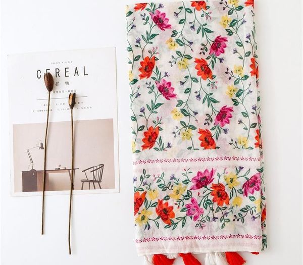 autumn nation the wind all-match tourism silk scarf flower printing pattern tassels scarf11, Blue;gray
autumn nation the wind all-match tourism silk scarf flower printing pattern tassels scarf11, Blue;gray