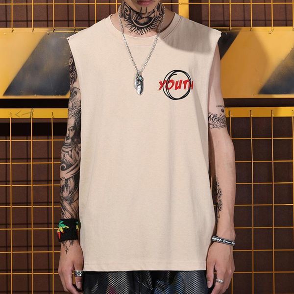 men's vest 2020 summer new youth popular cotton loose round neck pullover personality handsome youth casual men's clothing, White;black
men's vest 2020 summer new youth popular cotton loose round neck pullover personality handsome youth casual men's clothing, White;black
