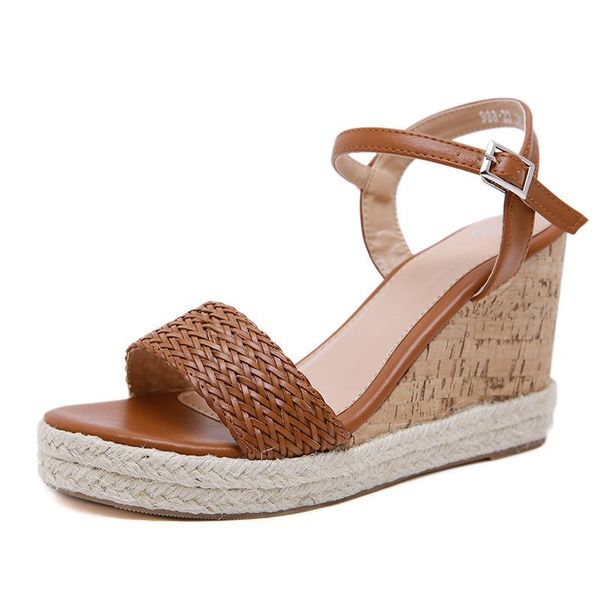 sandals good women's summer wedges solid color wild paltform sandalias de mujer 2021 weave roman ladies shoes ankle buckle, Black
sandals good women's summer wedges solid color wild paltform sandalias de mujer 2021 weave roman ladies shoes ankle buckle, Black