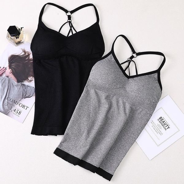 women solid tank underwear new bra tank built in cup padded wireless camisole camis home indoor wear fitness clothing1, White
women solid tank underwear new bra tank built in cup padded wireless camisole camis home indoor wear fitness clothing1, White