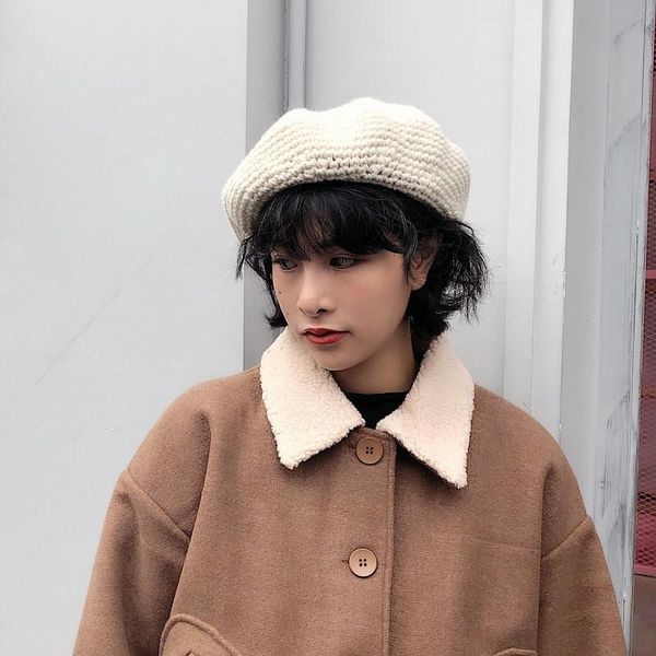 coarse beret solid color hat cute hat casquette femme czapka damska zimowa chapeu feminino gorros de invierno boina hombre, Blue;gray
coarse beret solid color hat cute hat casquette femme czapka damska zimowa chapeu feminino gorros de invierno boina hombre, Blue;gray