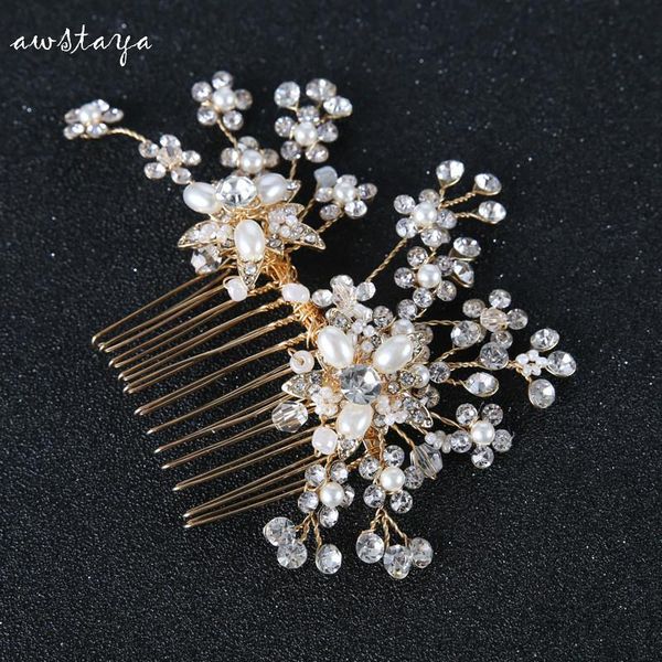 exquisite gold flower leaf crystal pearls wedding hair comb headband bridal headpiece hair accessories bridesmaid headdress, Golden;silver
exquisite gold flower leaf crystal pearls wedding hair comb headband bridal headpiece hair accessories bridesmaid headdress, Golden;silver