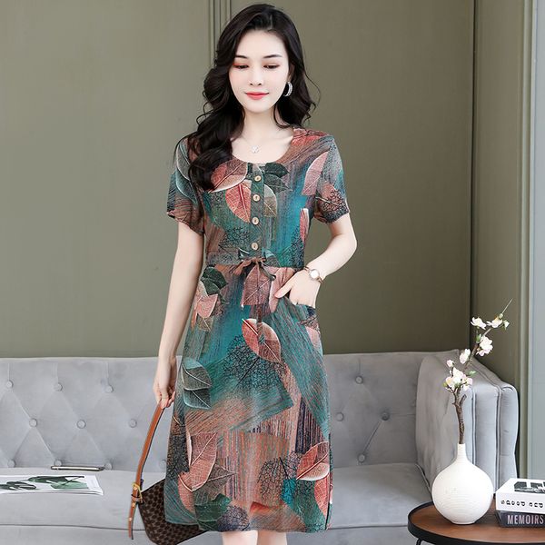 2021 new new women summer dresses casual print vintage short sleeve plus size women clothing vestidos robe femme 42cz, Black;gray
2021 new new women summer dresses casual print vintage short sleeve plus size women clothing vestidos robe femme 42cz, Black;gray