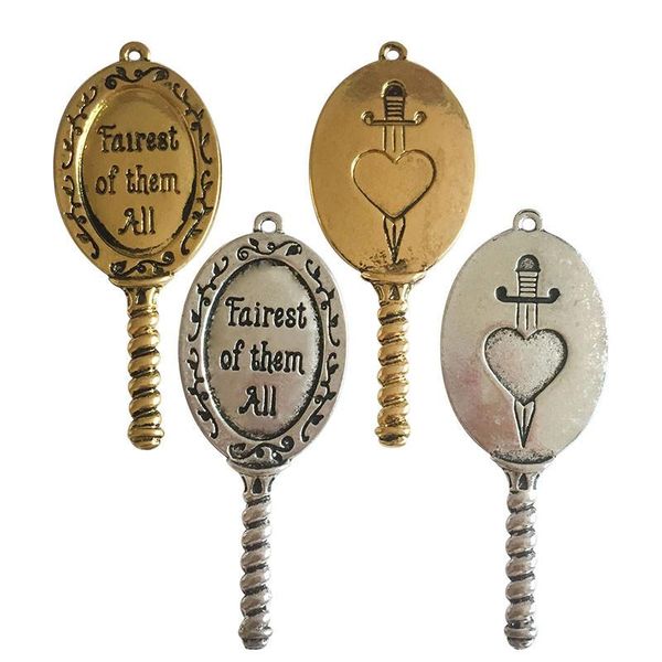 charms 10 pcs/lot 23mm*55mm mirror charm antique silver color or gold words fairest of them all for jewelry making, Bronze;silver
charms 10 pcs/lot 23mm*55mm mirror charm antique silver color or gold words fairest of them all for jewelry making, Bronze;silver