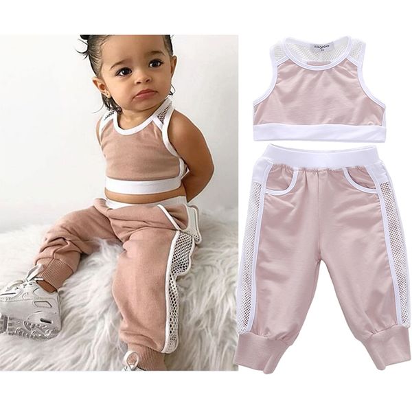 2020 summer toddler girls clothes sets pink sports vest tank +long pants casual baby girl outfit kids tracksuits t200707, White
2020 summer toddler girls clothes sets pink sports vest tank +long pants casual baby girl outfit kids tracksuits t200707, White