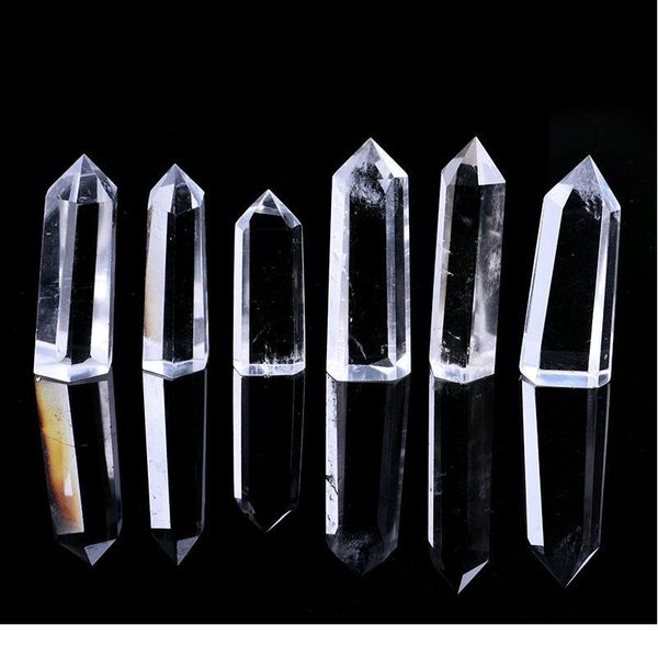 1pc natural white crystal column crystal point mineral ornament healing wand family home decoration decoration jllbyg, Black
1pc natural white crystal column crystal point mineral ornament healing wand family home decoration decoration jllbyg, Black