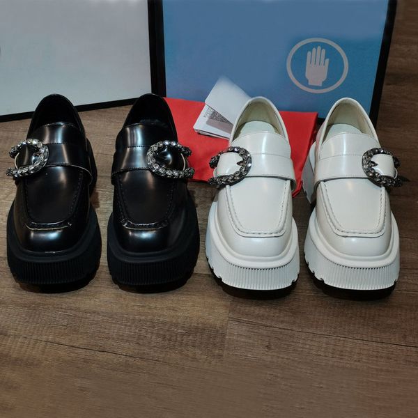 womens formal shoes thick bottom casual leather diamond buckle single shoes designer famous brand beach wear out with box size 35-41, Black
womens formal shoes thick bottom casual leather diamond buckle single shoes designer famous brand beach wear out with box size 35-41, Black