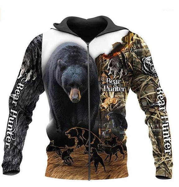 men's hoodies & sweatshirts bear hunting 3d printed mens hoodie harajuku streetwear autumn sweatshirt casual jacket tracksuits1, Black
men's hoodies & sweatshirts bear hunting 3d printed mens hoodie harajuku streetwear autumn sweatshirt casual jacket tracksuits1, Black