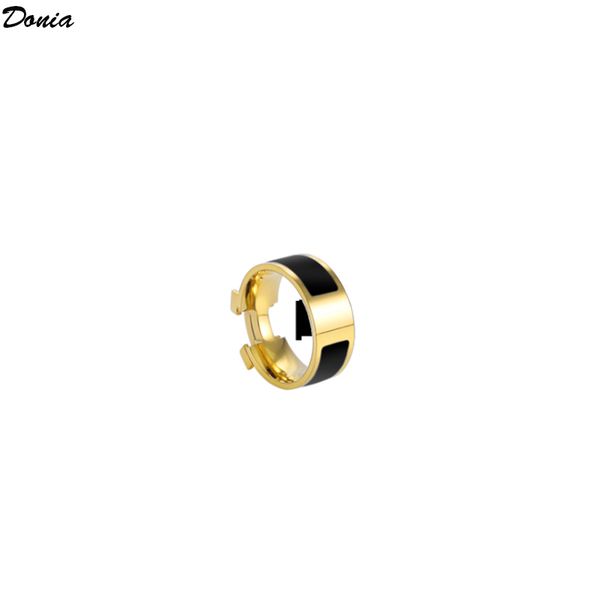 donia jewelry ring fashion suit enamel titanium steel ring european and american creative men's and women's rings with box, Silver
donia jewelry ring fashion suit enamel titanium steel ring european and american creative men's and women's rings with box, Silver