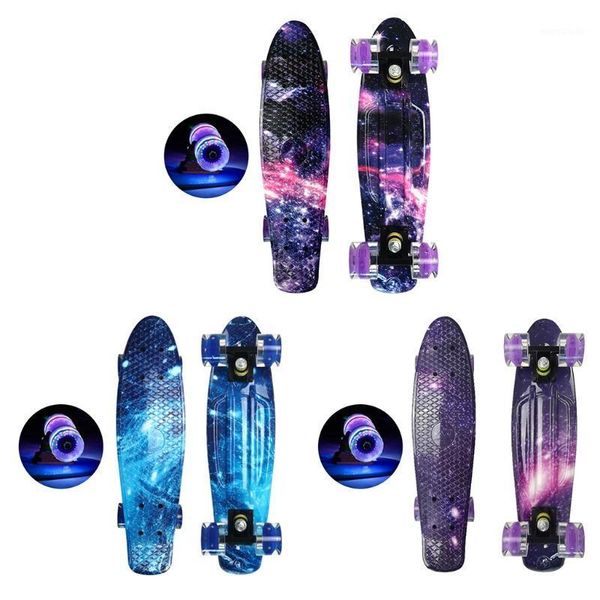 22in complete mini cruiser skateboard longboard flashing wheel fish skate board1
22in complete mini cruiser skateboard longboard flashing wheel fish skate board1