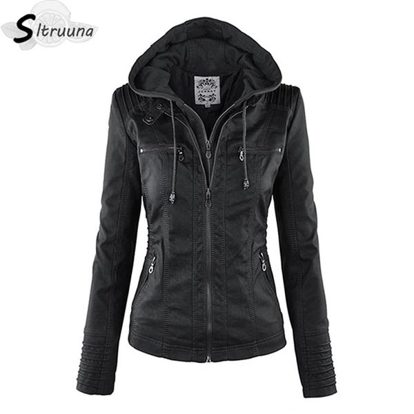 sitruuna women hoodies winter moto jacket turn down collor ladies outerwear faux leather pu female jacket coat 201027, Black
sitruuna women hoodies winter moto jacket turn down collor ladies outerwear faux leather pu female jacket coat 201027, Black