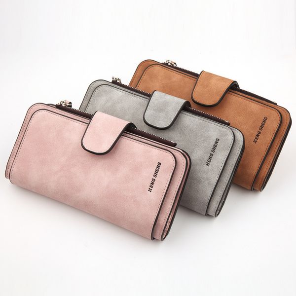 new style buckle big three-fold fashion handbags multi-card women's wallet frosted two-color fabric
new style buckle big three-fold fashion handbags multi-card women's wallet frosted two-color fabric