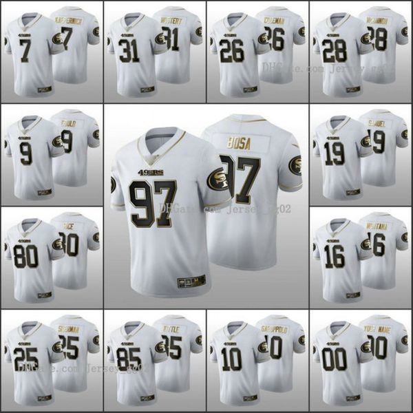 san francisco 49ers men #80 jerry rice 97 nick bosa 19 deebo samuel custom women youth nfl 100th white golden edition jersey, Black;red
san francisco 49ers men #80 jerry rice 97 nick bosa 19 deebo samuel custom women youth nfl 100th white golden edition jersey, Black;red