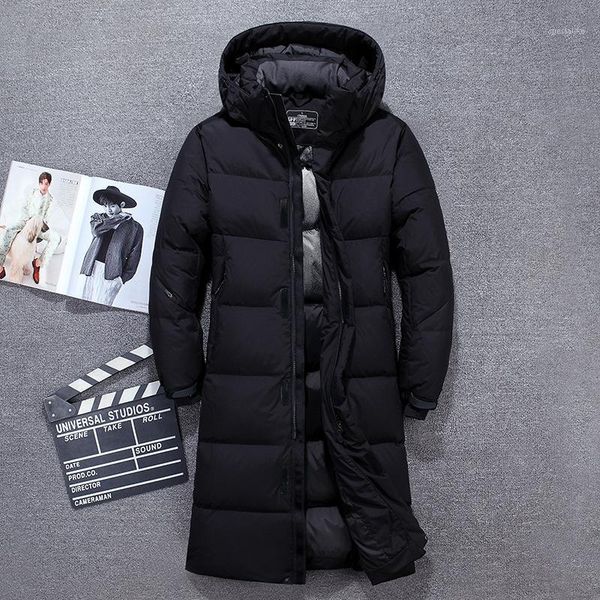 2019 winter new men's white duck down warm leather business fashion hooded thicken long parka and coats male brand clothing1, Black
2019 winter new men's white duck down warm leather business fashion hooded thicken long parka and coats male brand clothing1, Black