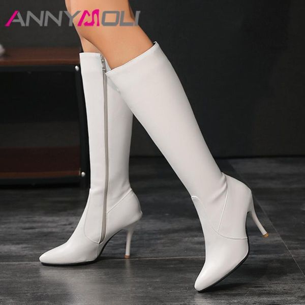 boots annymoli extreme high heel woman thin knee zip pointed toe long female shoes autumn winter white 46, Black
boots annymoli extreme high heel woman thin knee zip pointed toe long female shoes autumn winter white 46, Black