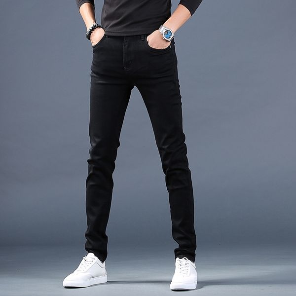 pdtal 2019 autumn black men's stretch jeans and fashion slim jeans brand pants ankle men's casual korean style trendy pants evtlp, Blue
pdtal 2019 autumn black men's stretch jeans and fashion slim jeans brand pants ankle men's casual korean style trendy pants evtlp, Blue
