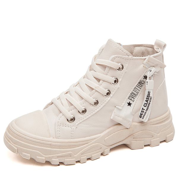 children spring white shoes fashion brand retro platform boots kids girls boys footwear breathable sneakers, Black
children spring white shoes fashion brand retro platform boots kids girls boys footwear breathable sneakers, Black