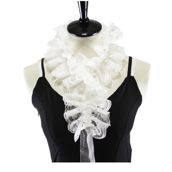 white ruffles lace rim fake collar detachable necklace choker with strap decor white jllqbh, Blue;red
white ruffles lace rim fake collar detachable necklace choker with strap decor white jllqbh, Blue;red