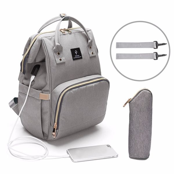 baby diaper bag with usb interface large capacity waterproof nappy bag kits mummy maternity travel backpack nursing handbag y200107
baby diaper bag with usb interface large capacity waterproof nappy bag kits mummy maternity travel backpack nursing handbag y200107