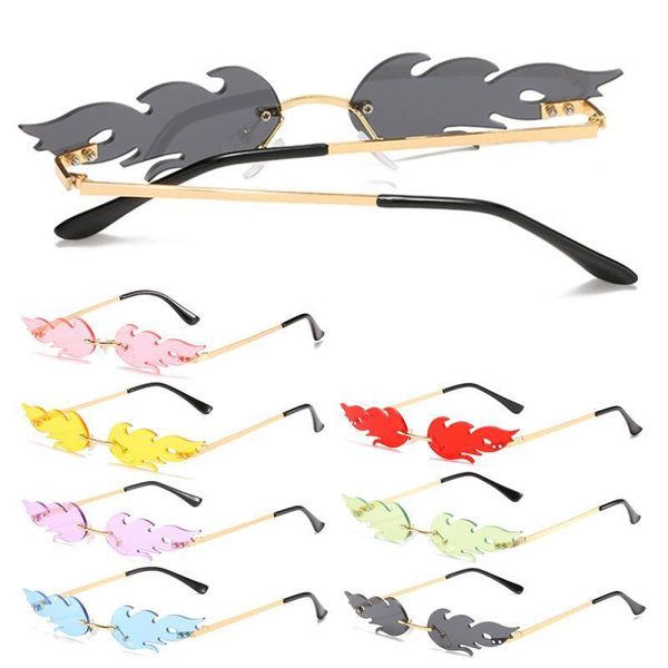 women newnew 2020 fashion men fire flame sunglasses brand design rimless wave eyewear luxury trending narrow sun glasses streetwear
women newnew 2020 fashion men fire flame sunglasses brand design rimless wave eyewear luxury trending narrow sun glasses streetwear