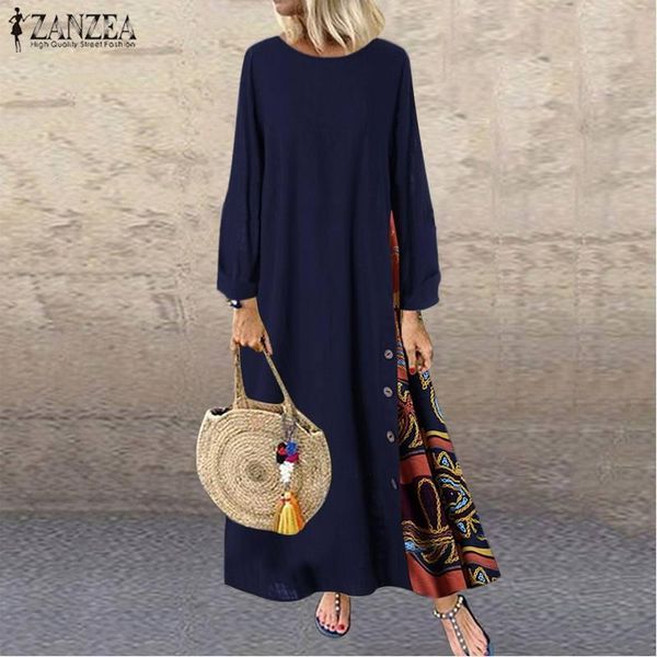 women patchwork printed maxi dress 2020 zanzea ladies long sleeve cotton vestidos female casual long sundress beach party robe 7, Black;gray
women patchwork printed maxi dress 2020 zanzea ladies long sleeve cotton vestidos female casual long sundress beach party robe 7, Black;gray