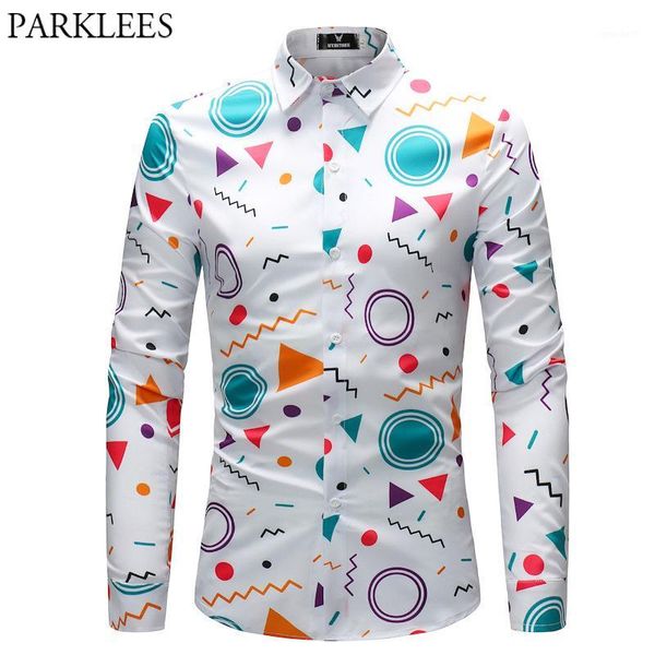 men's casual shirts mens funny geometry print long sleeve white social dress shirt men 2021 spring party prom chemise homme 4xl1, White;black
men's casual shirts mens funny geometry print long sleeve white social dress shirt men 2021 spring party prom chemise homme 4xl1, White;black