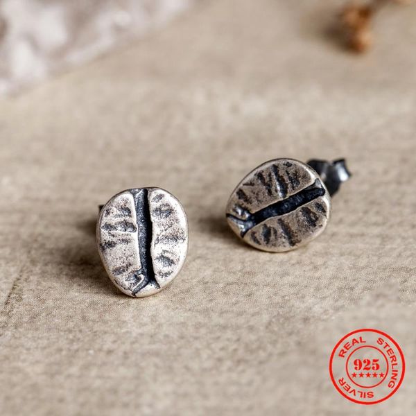 stud 925 sterling silver coffee beans earrings men punk vintage party wedding jewelry for girls women, Golden;silver
stud 925 sterling silver coffee beans earrings men punk vintage party wedding jewelry for girls women, Golden;silver