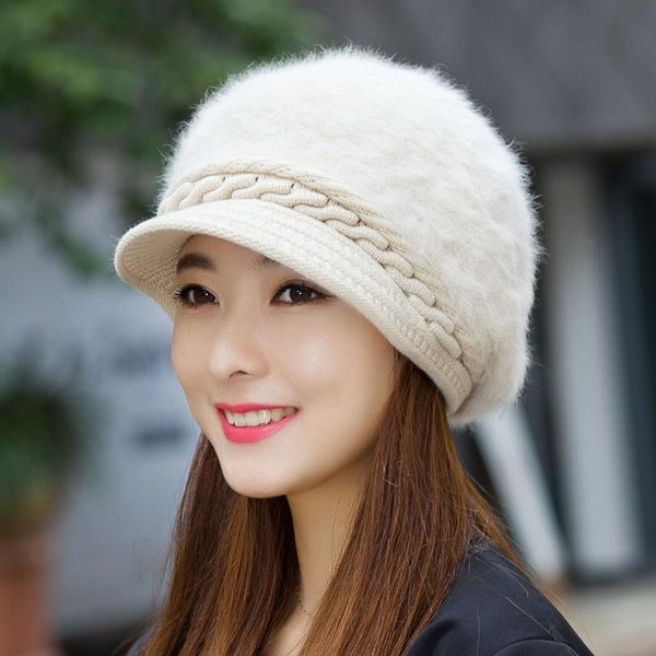 2019 new rabbit fur hats for women beanies solid autumn winter women's hats thick warm female flat newsboy cap ladies beret hat bbyjmc, Black;white
2019 new rabbit fur hats for women beanies solid autumn winter women's hats thick warm female flat newsboy cap ladies beret hat bbyjmc, Black;white