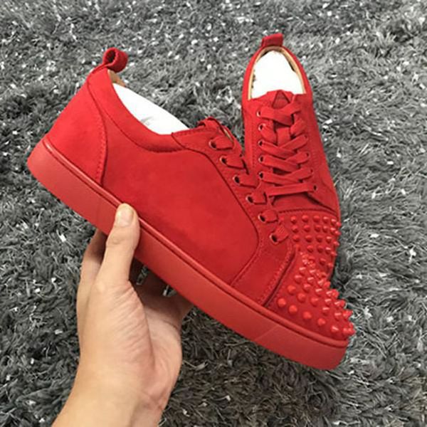 in stock classic sports skate shoes luxurious designs red bottom low /high sneakers red soles spiked rivets flats outdoor running shoe
in stock classic sports skate shoes luxurious designs red bottom low /high sneakers red soles spiked rivets flats outdoor running shoe