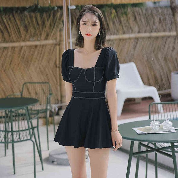 luxury designer women's swimwear bikini swimsuit female summer 2022 fashionable belly covering thin conservative ins style student spri, White;black
luxury designer women's swimwear bikini swimsuit female summer 2022 fashionable belly covering thin conservative ins style student spri, White;black