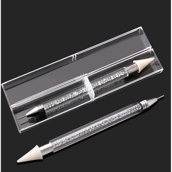 2 way double crystal rhinestone dotting drill dot painting point pen acrylic nail art manicure polish tool qylres, Silver
2 way double crystal rhinestone dotting drill dot painting point pen acrylic nail art manicure polish tool qylres, Silver