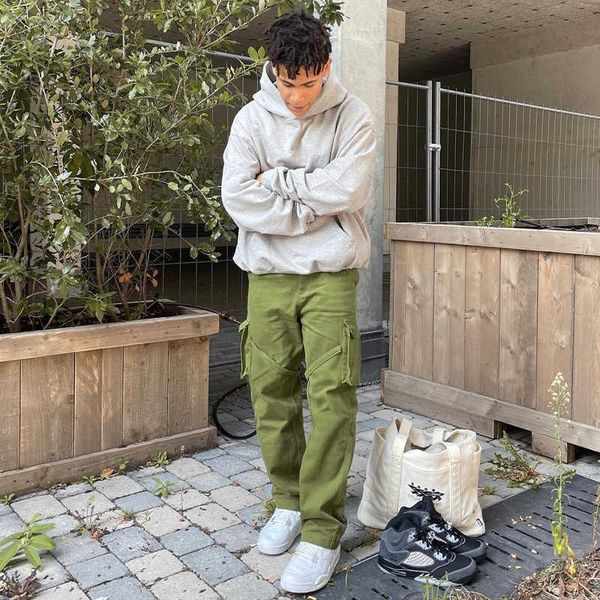 men's pants sawng7 american vibe feng shui washed old ribbon overalls men's high street micro horn pants trend, Black
men's pants sawng7 american vibe feng shui washed old ribbon overalls men's high street micro horn pants trend, Black