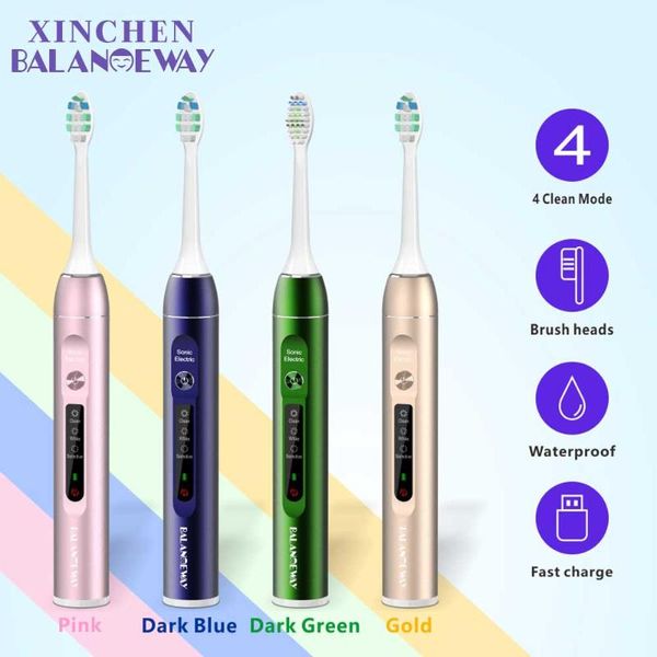 smart electric toothbrush full led screen mate8 waterproof automatic sonic rechargeable 4 models with 2 brush heads
smart electric toothbrush full led screen mate8 waterproof automatic sonic rechargeable 4 models with 2 brush heads