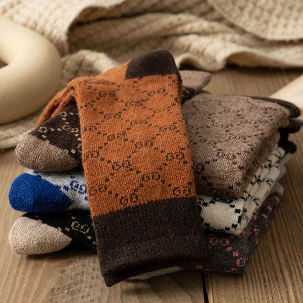women winter socks 5 pairs thick knit wool soft warm casual crew socks vintage style colorful socks for women and men, Black
women winter socks 5 pairs thick knit wool soft warm casual crew socks vintage style colorful socks for women and men, Black