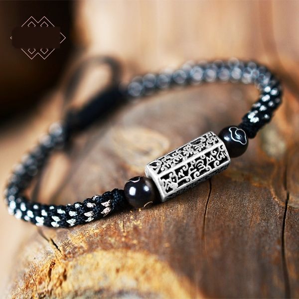 dragon knot fashion versatile bracelet cool man's six character true words bracelet 925 silver hand woven hand jewelry q757q, Golden;silver
dragon knot fashion versatile bracelet cool man's six character true words bracelet 925 silver hand woven hand jewelry q757q, Golden;silver