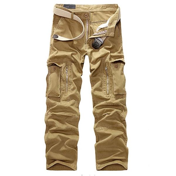 2021 men's multi-pocket casual pants cotton washed overalls trousers, Black 
2021 men's multi-pocket casual pants cotton washed overalls trousers, Black